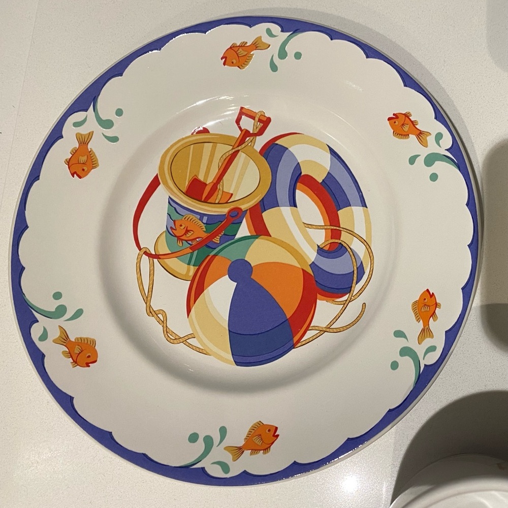 Tiffany's Seashore Ceramic Baby Gift Set- bowl, plate, mug